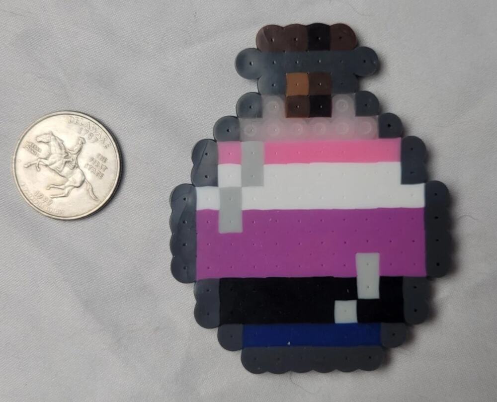 Genderfluid LGBT Potion Perler Pixel Art